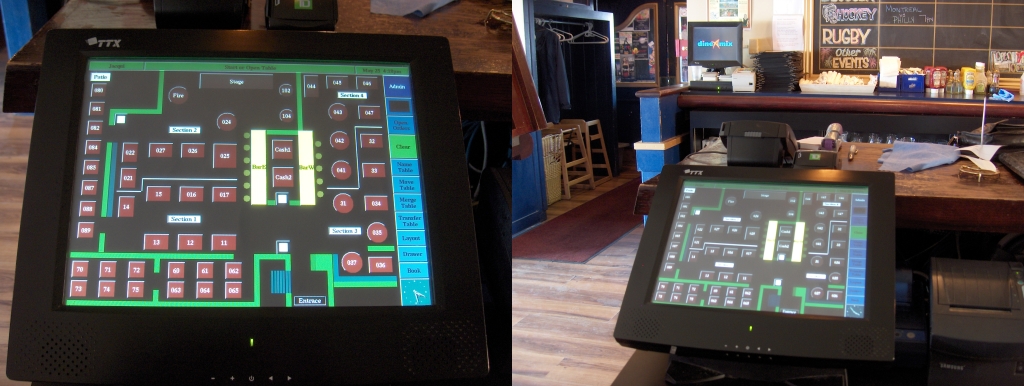 Photo of POS on touch screen 